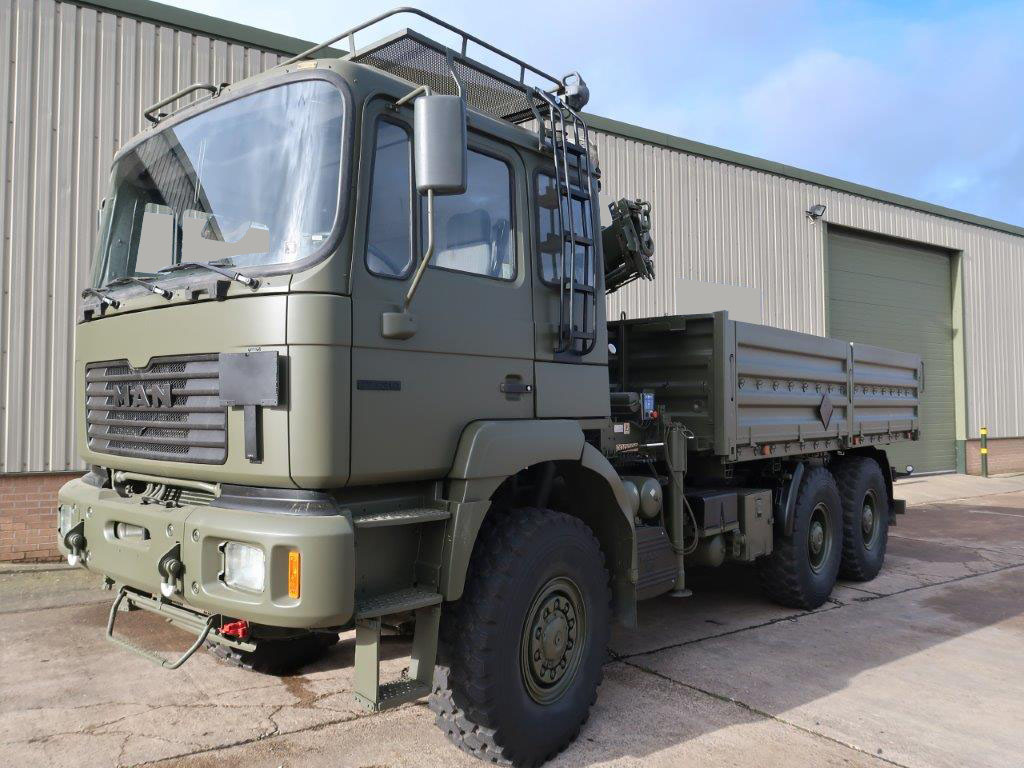 MAN 27.314 6x6 Cargo Truck with Crane 50250 Ex Army Trucks For Ex