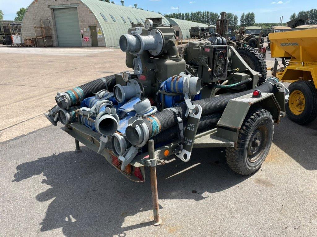 Gilkes 6 inch Water Pump Trailer  - Govsales of mod surplus ex army trucks, ex army land rovers and other military vehicles for sale