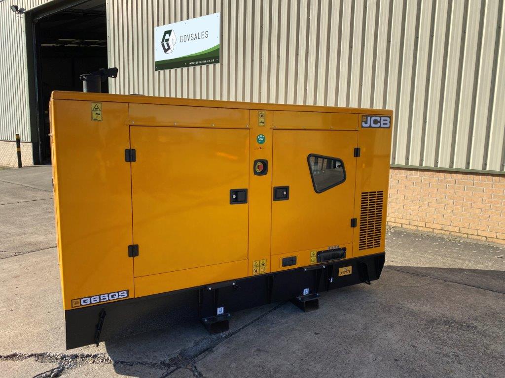 New Unused JCB G65QS Generator - Govsales of mod surplus ex army trucks, ex army land rovers and other military vehicles for sale