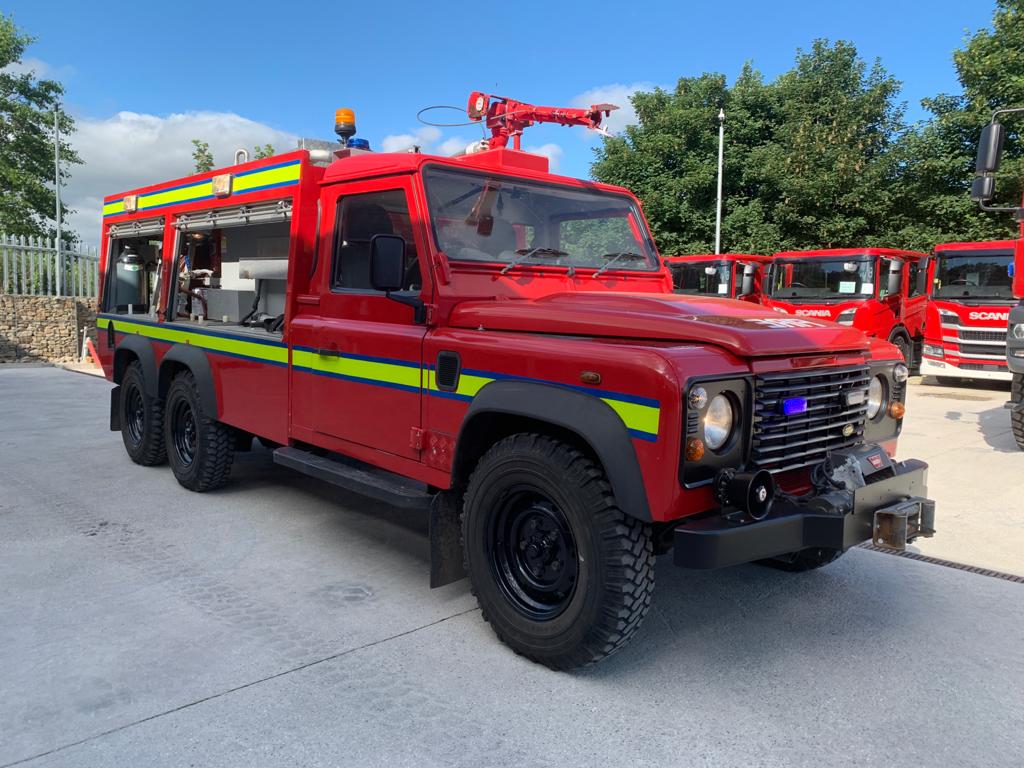 Land Rover Defender SPECIAL 6x6 TDCi Fire Engine - Govsales of mod surplus ex army trucks, ex army land rovers and other military vehicles for sale