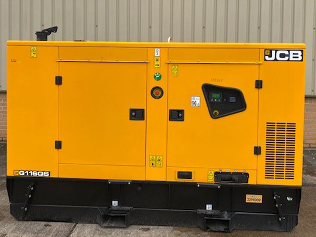 Unused JCB 110 KVA Silent Generators - Govsales of mod surplus ex army trucks, ex army land rovers and other military vehicles for sale