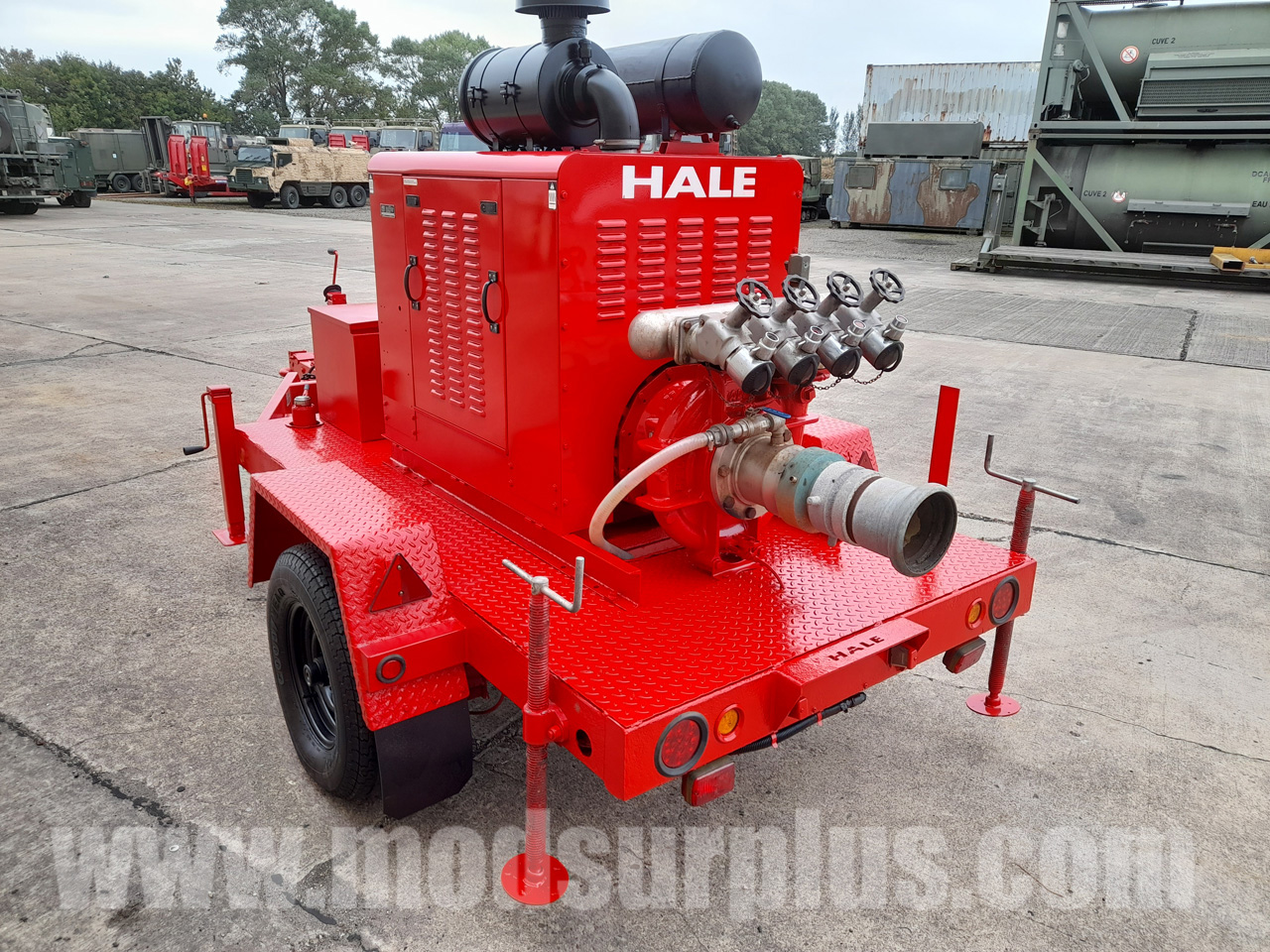 Hale Trailered High Capacity Fire Pump - Govsales of mod surplus ex army trucks, ex army land rovers and other military vehicles for sale